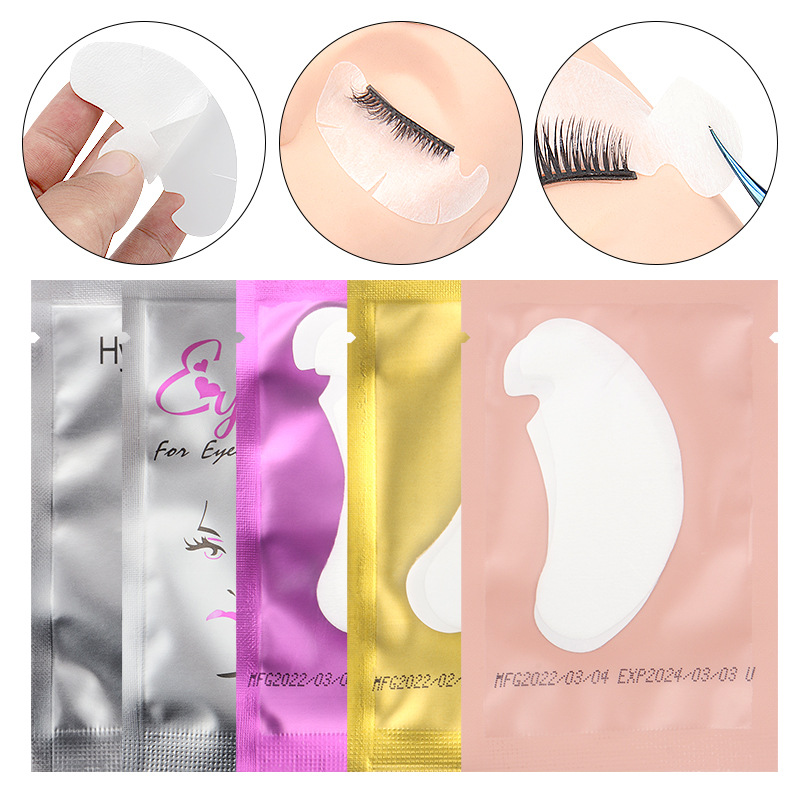Nail Art Extension - 50pairs Eyelash Extension Eye Pads Grafted
