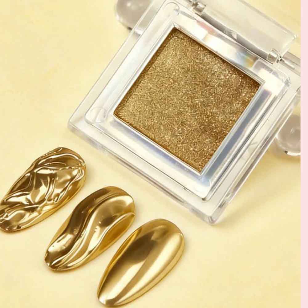 Solid Magic Mirror Gold Chrome - Nail Glitter Chrome review and price