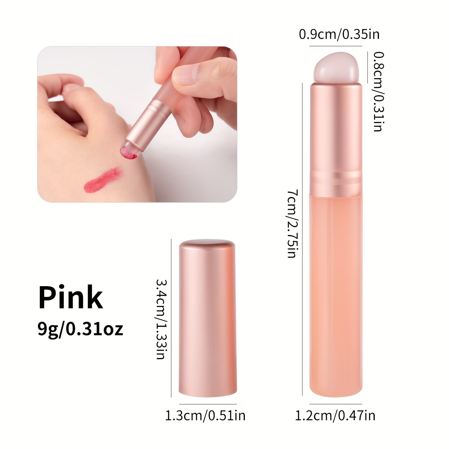 Jelly-Pink Silicone Nail Brush - Nail Art Pink Soft review and price