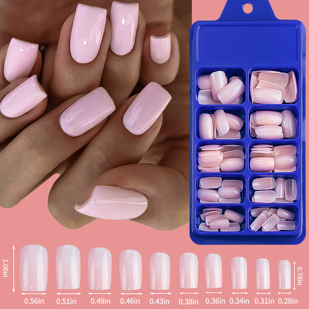 100/120pcs Pink White Press On - Nail Art Extension review and price
