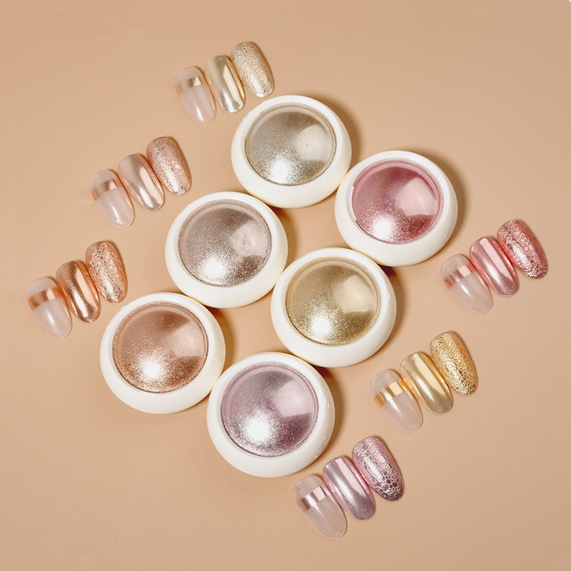 6 Pcs Fantasy Mirror Chrome Ef - Nail Glitter Chrome review and price