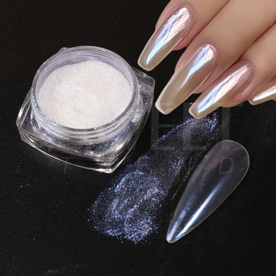 White Pearl Mirror Moonlight N - Nail Glitter Chrome review and price