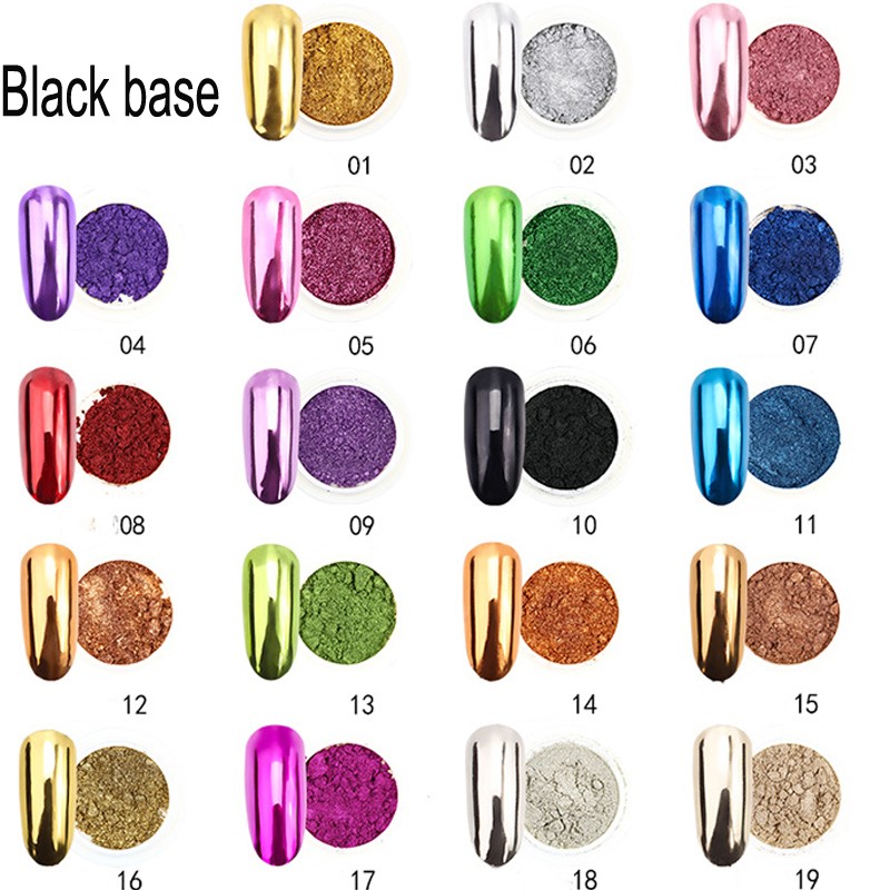 1Pc 19Colors Nail Glitter Mirr - Nail Glitter Chrome review and price