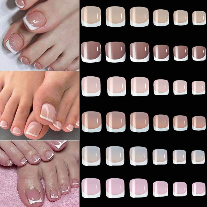 120pcs Square French Tips Toe  - Nail Art Extension review and price