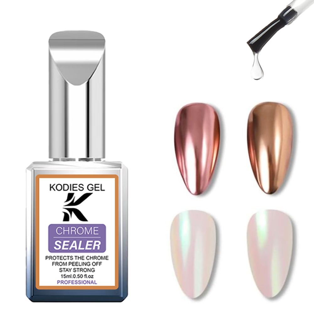 KODIES GEL Chrome Top Coat No  - Nail Glitter Chrome review and price