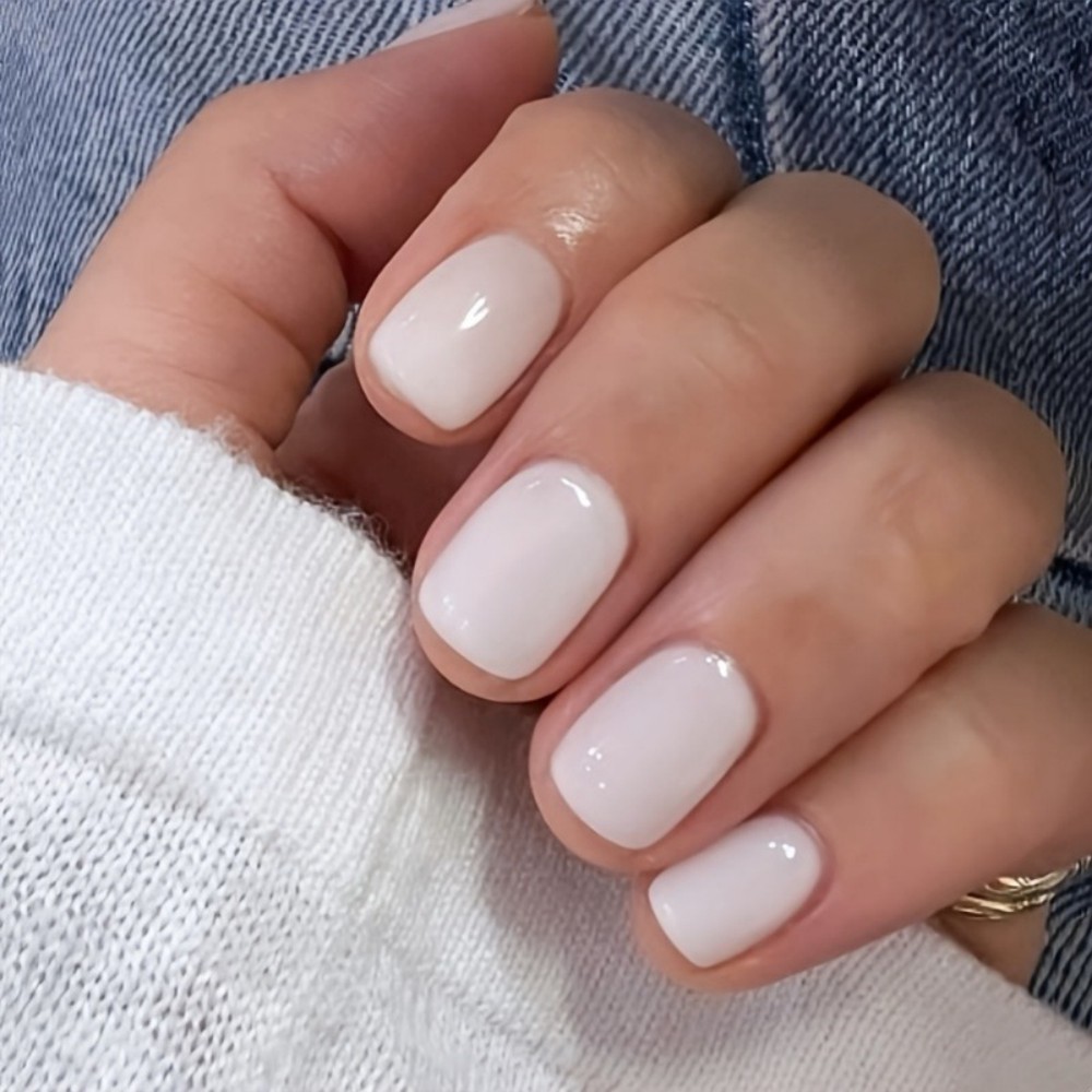 24PCS Milky White Press on Nai - Nail Art Extension review and price