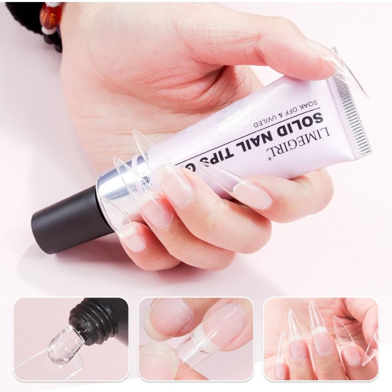 30g Soft Transparent Nail Tips - Nail Art Extension review and price
